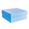 PP 冷凍盒 133x133x52mm 適用于 1.5ml/2ml CryoTubes 藍(lán)色 耐用存儲(chǔ)