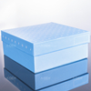 PP 冷凍盒 133x133x52mm 適用于 1.5ml/2ml CryoTubes 藍(lán)色 耐用存儲(chǔ)