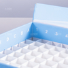 PP冻存盒133*133*95mm，适配5ml冻存管，蓝色