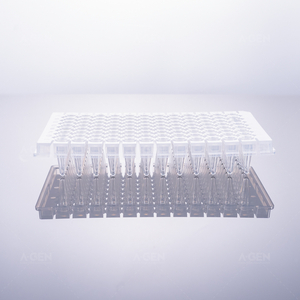 0.2mL 96 PCR，透明，半裙边，可拆卸