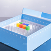 PP冻存盒133*133*36mm，适配0.5ml冻存管，蓝色