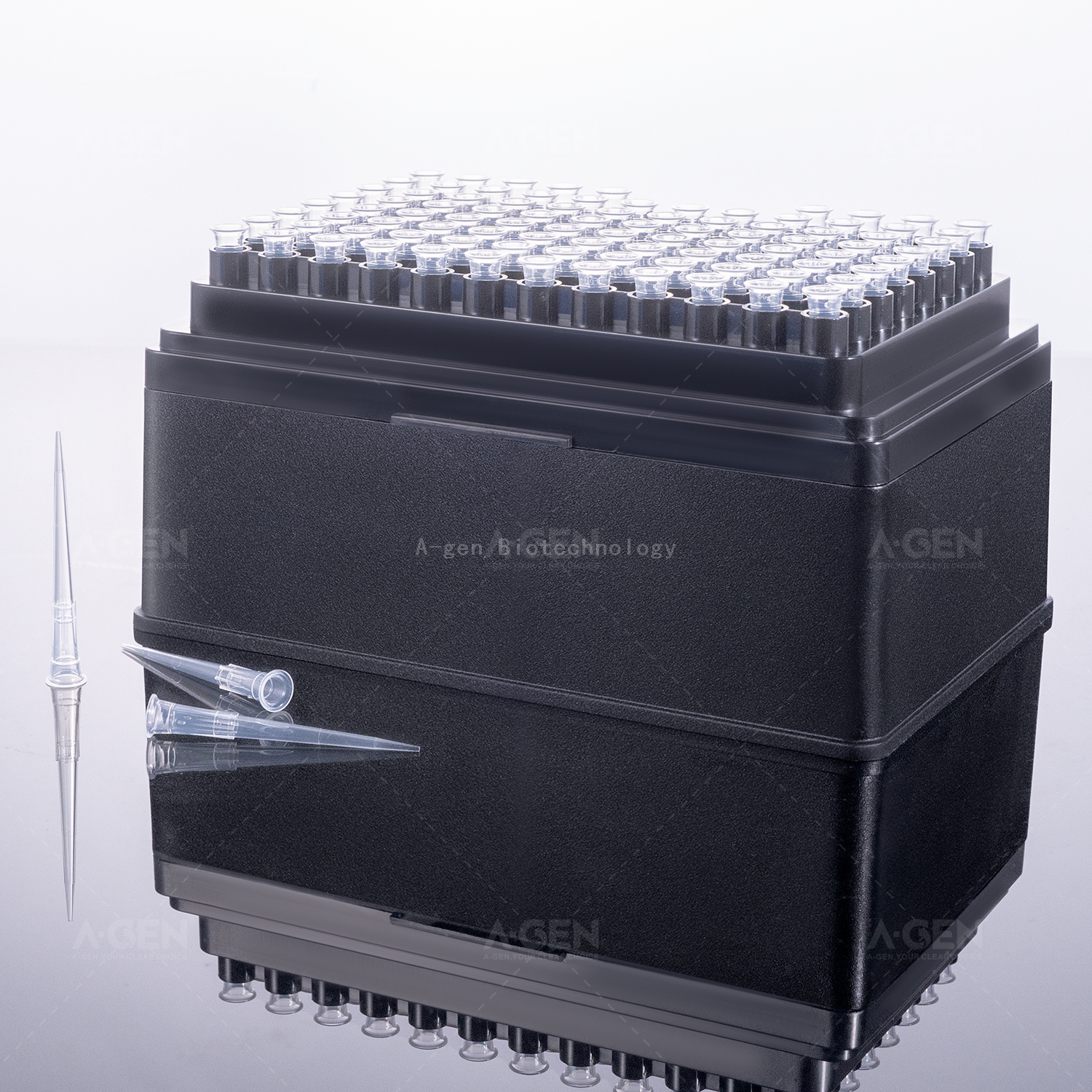 Opentrons 移液器吸头透明 20μL PP 移液器吸头（架装，无菌），用于不带过滤器的液体转移 OPT-20-RSL 低保留或无保留