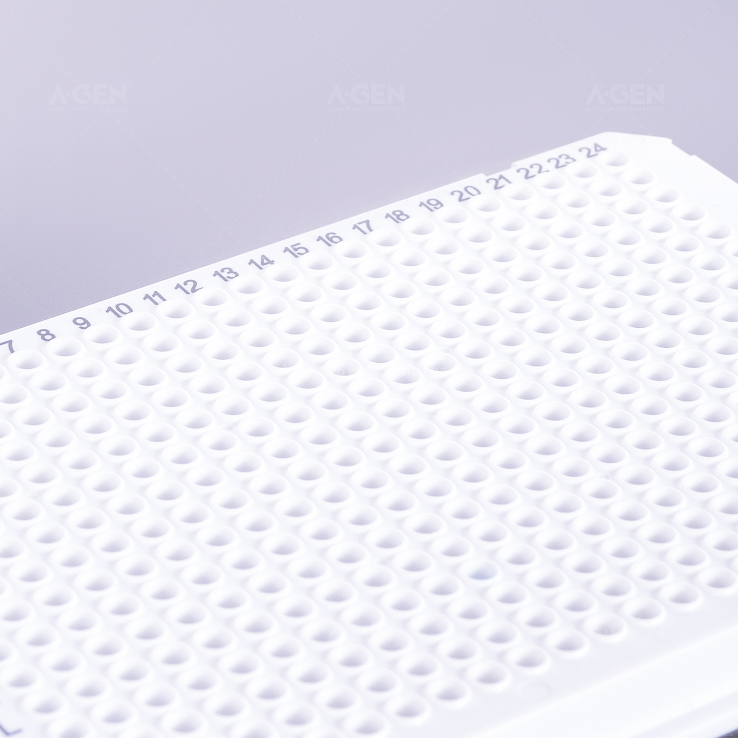 30μL，白色384孔PCR板，双角切，黑标